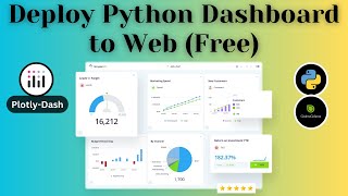 Deploy Python Dashboard to Web for Free 🛠️🚀🔧  DashPlotly 📊📈 [upl. by Sidalg]