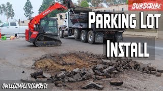 How to Pour Concrete 2000 SQ FT Parking Lot Part 1 Plus Tool Giveaways [upl. by Trah]