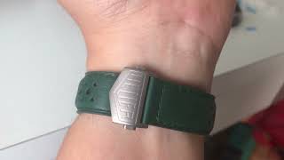 TAG Heuer Monaco Chronograph Racing Green Titanium Limited on my wrist [upl. by Yekcin]