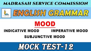 MOOD  ENGLISH GRAMMAR  FOR ALL COMPETITIVE EXAMS  wbmsc slst [upl. by Wincer480]