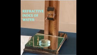 PHYSICS PRACTICAL CLASS XII  REFRACTIVE INDEX OF WATER BY CONVEX LENS AND PLANE MIRROR [upl. by Mcmahon]