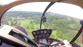 Schweizer 300 pilot transition to Robinson R44  Emergency Procedure training [upl. by Sumetra]