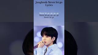 Jungkook Never let go Song Lyrics jungkook bts btsarmy neverletgo shorts [upl. by Hardner]