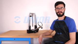 Unior truing stand calibration tool 16891  Product Overview  Unior Bike Tools [upl. by Heater]