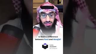 Difference between Fard and wajib  Ustadh Abdulaziz AlHaqqan [upl. by Yanetruoc]