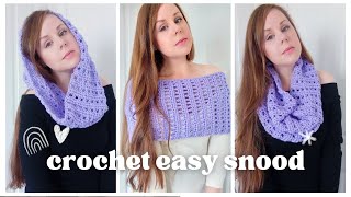 Crochet Delicate Shoulder WarmerCowl amp Snood  Crochet Easy Cowl Shoulder Warmer For Beginners [upl. by Enyehc793]