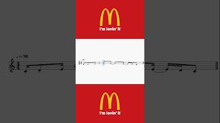 McDonalds Theme Song Jingle Sheet Music PIANO TUTORIAL for Kids Adults with Piano Notes [upl. by Notsag]