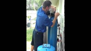 Culligan Water Platinum Care service on iron filters [upl. by Anitsua]