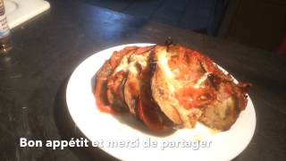 Gratin daubergines au jambon [upl. by Yonina]