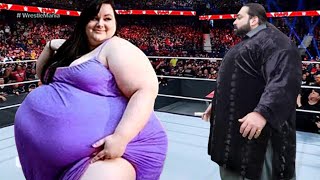 🔥Khan Baba vs Martina  WWE Clash At The Castle Match🔥 [upl. by Doowrehs]