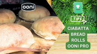 Cooking Ciabatta Bread Rolls In Ooni Pro FIRST TIME [upl. by Lehsreh641]