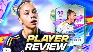 5⭐5⭐ 90 FUTURE STARS EVOLUTION ATHENEA PLAYER REVIEW  FC 24 Ultimate Team [upl. by Rot]