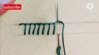 Buttonhole Stitch for beginners  very easy to follow [upl. by Arand574]