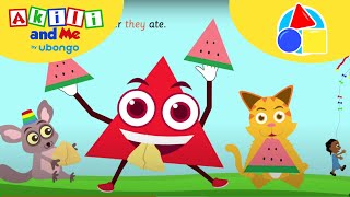 TRIANGLE Learn Shapes with Akili  New Words With Akili and Me  African Educational Cartoons [upl. by Worrell]