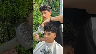 Corte de pelo rizado cortedepelo hairstyle barbero hair haircut [upl. by Notlaw]