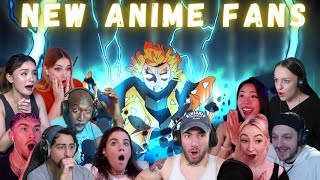 ANIME NEWBIES REACT TO ZENITSU SIXFOLD THUNDERCLAP AND FLASH DEMON SLAYER EPISODE 17 REACTION [upl. by Aicilaanna]