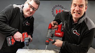 Milwaukee SDS vs Milwaukee Hammer Drill [upl. by Yramesor864]