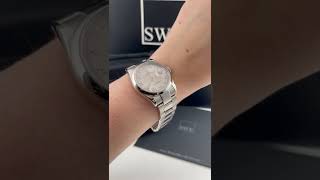 Rolex President Day Date White Gold Silver Dial Mens Watch 118209 Review  SwissWatchExpo [upl. by Cock]