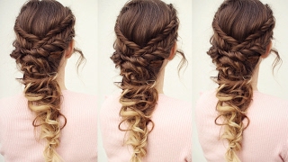 Princess Cascading Hairstyle  Cascading Hairstyle Idea  Braidsandstyles12 [upl. by Siraval168]