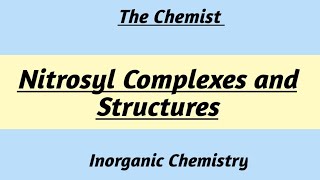 Nitrosyl Complexes  Inorganic chemistry [upl. by Atig]