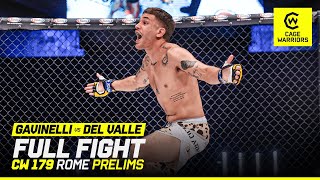 SPAIN’S NEWEST PROSPECT 🇪🇸  Sergio Gavinelli VS Manuel Del Valle  FULL FIGHT  CW 179 Rome [upl. by Halladba402]