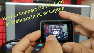 How to Connect Go Pro Cam as Webcam in PC or Laptop [upl. by Freberg617]