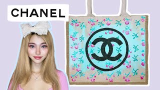 🎨 She Painted Her Own CHANEL Tote  👛 [upl. by Monro]