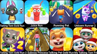 Talking Pet Gold RunTaking Tom Gold Run Running PetMy Talking Tom FriendsUnicorn Runner 2 [upl. by Marjory]