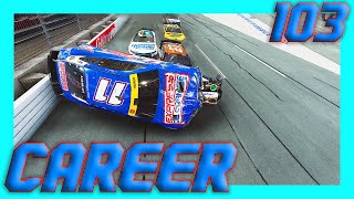 TEMPERS CAUSE MASSIVE FLIP AT CHARLOTTE  NASCAR Heat 5 2023 Mod Career S3 Playoffs [upl. by Ecerahc]