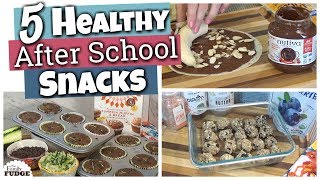 AFTER SCHOOL SNACK IDEAS 5 Healthy Snack Ideas for BacktoSchool [upl. by Wain497]