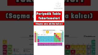 Periyodik Tablo Ezberleme 1 dak [upl. by Naes]