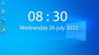 How to Add Clock Widget in Windows 10 [upl. by Nerrawed87]