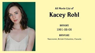 Kacey Rohl Movies list Kacey Rohl Filmography of Kacey Rohl [upl. by Lhok]