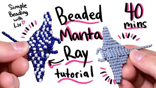 Beaded Manta Ray Tutorial [upl. by Elman]