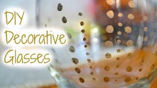 DIY Decorative Glasses [upl. by Reidid]