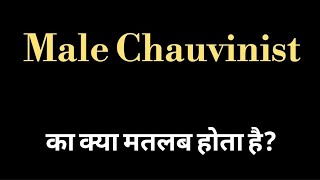 Male Chauvinist meaning l meaning of male chauvinist l male Chauvinist ka matlab Hindi mein l vocabu [upl. by Parris]