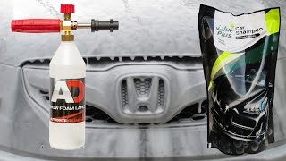 Snow Foam Lance Test  value plus car shampoo [upl. by Nonac265]