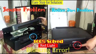 100 Solved Epson L220 L360 All Model Red Light Blinking Error  PAANO E FIX  LEGIT  2 Method Fix [upl. by Rice]