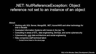 NullReferenceException Object reference not set to an instance of an object [upl. by Arret595]