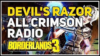 All Crimson Radio Devils Razor Borderlands 3 [upl. by Ritchie]