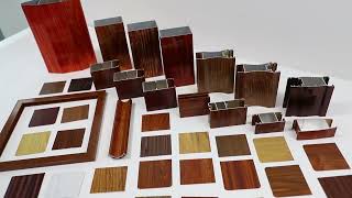 Popular Decoration Aluminum Profiles With Wood Grain Finish [upl. by Weir]