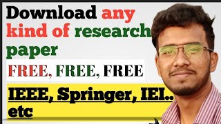 How to download research paper for free 🤩😯  Research paper download  Article download [upl. by Calandra]