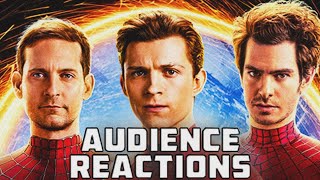 SpiderMan No Way Home Audience Reactions Spoilers  December 16 2021 [upl. by Kenlay]