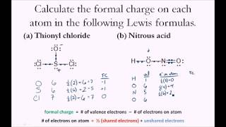 Calculate the Formal Charge on Each Atom [upl. by Inacana862]