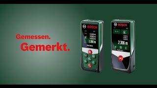 Bosch stellt vor Digitale LaserEntfernungsmesser PLR 30 C und PLR 50 C [upl. by Sabina]