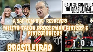 ATHLETICO 1 A 0 GALO SITUAÇÃO DIFÍCIL BRASILEIRÃO  PROBLEMAS FÍSICOS E PISICOLOGICOS NO ATLÉTICO [upl. by Aggie]