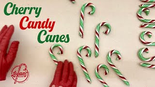 Handmade Christmas Cherry Candy Canes 🎄🎅🏼😍 [upl. by Torie]