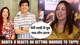 Babita ji Reacts On Getting Married to Tappu Babita ji makes Fun of Media [upl. by Rebmeced395]