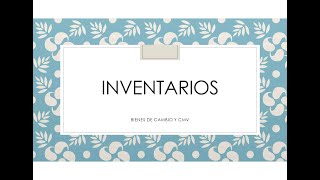 Inventarios [upl. by Mazel494]