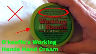 ✅ How To Use OKeeffes Working Hands Hand Cream Review [upl. by Anma236]